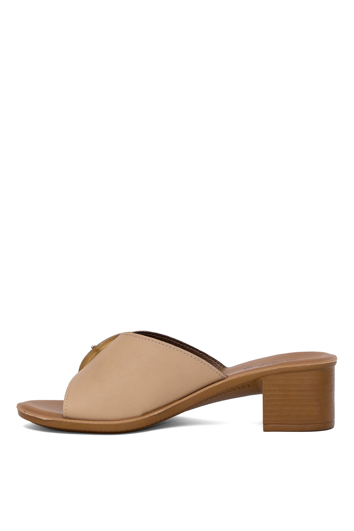 Muya 35000-3426 Andra Kadın Ortopedik Topuklu Terlik Bej