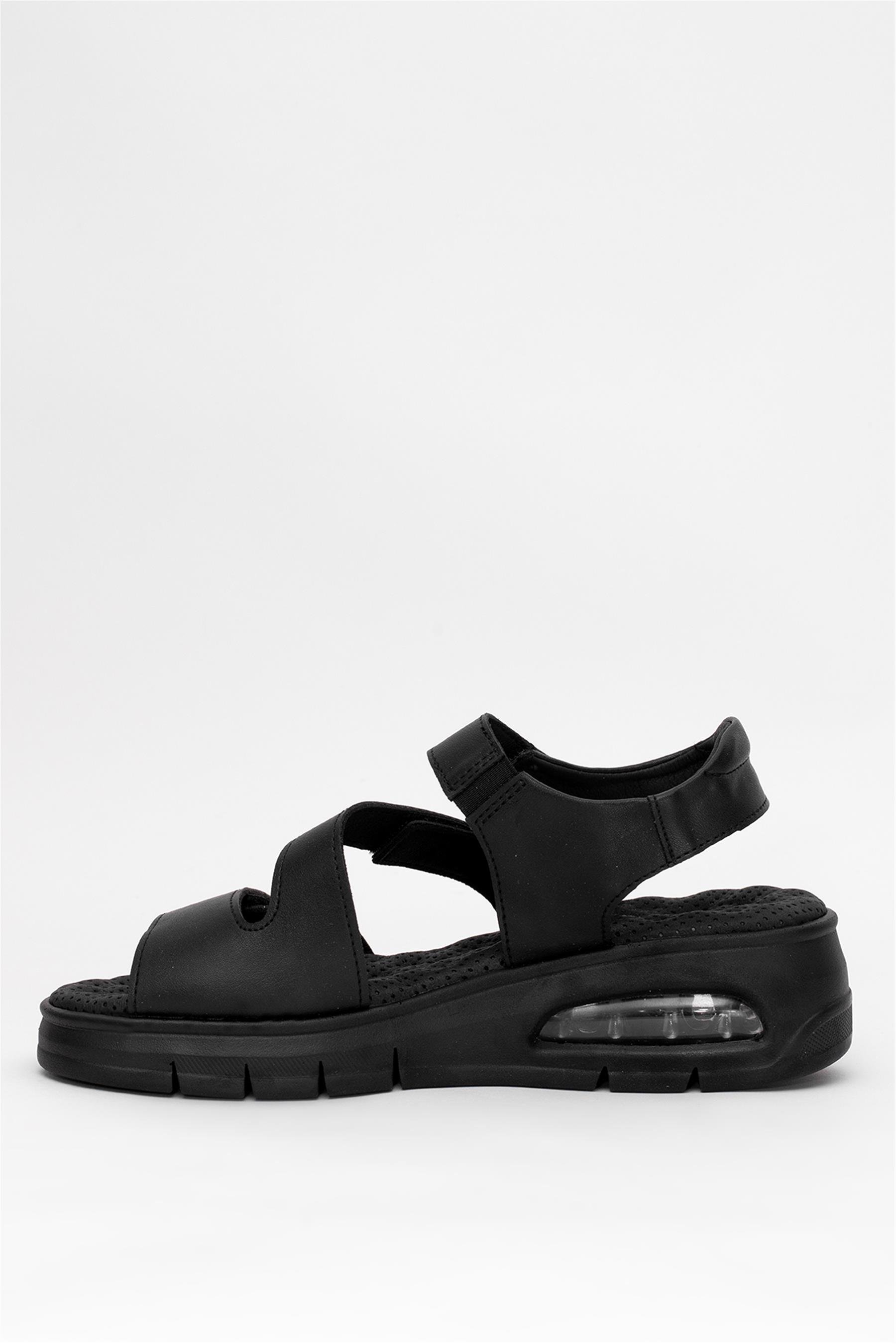 Muya 35240-4171 Lied Kadın Ortopedik Düz Sandalet Siyah