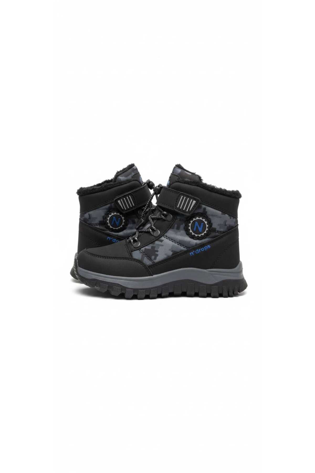 Ndrops YSEYL015 Outdoor Çocuk Bot Siyah - Lacivert