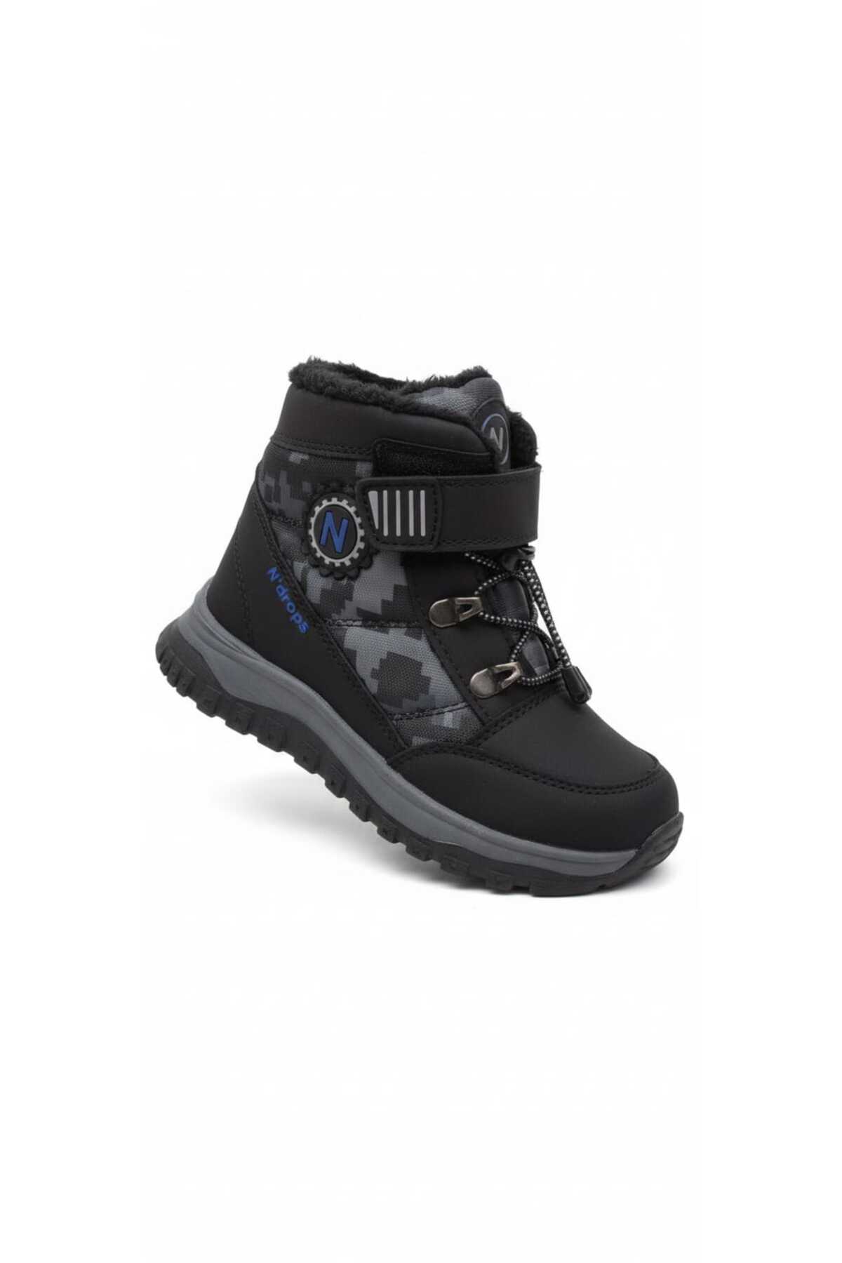 Ndrops YSEYL015 Outdoor Çocuk Bot Siyah - Lacivert