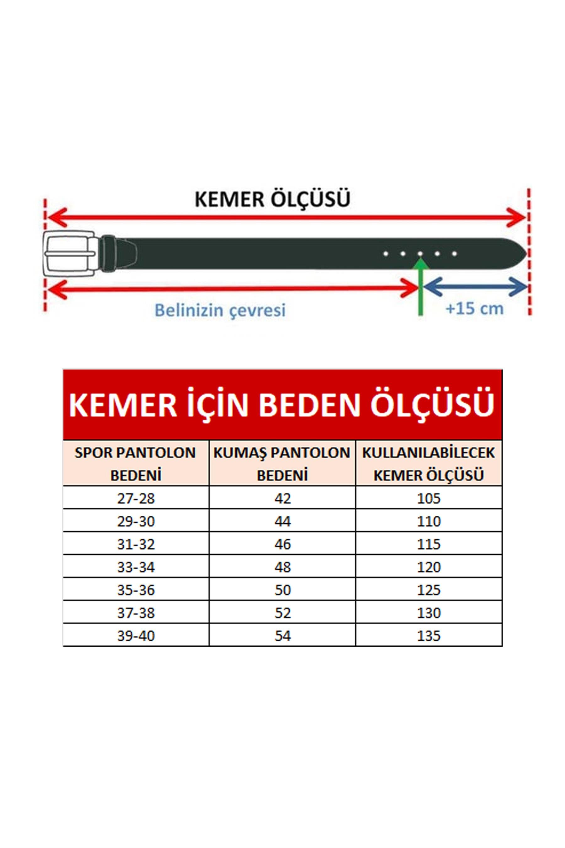 Pierre Cardin PC404 Erkek 4 cm Hakiki Deri Kemer Taba