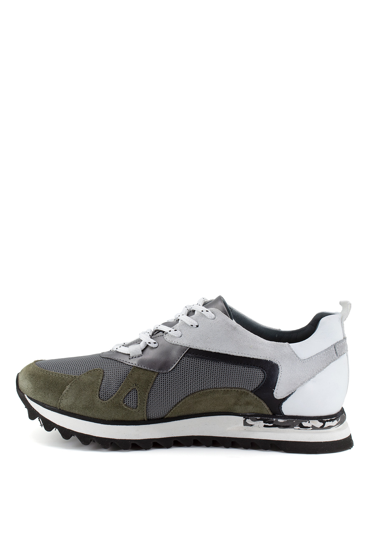 Scootland 13023 Erkek Hakiki Deri Günlük Ayakkabı Haki