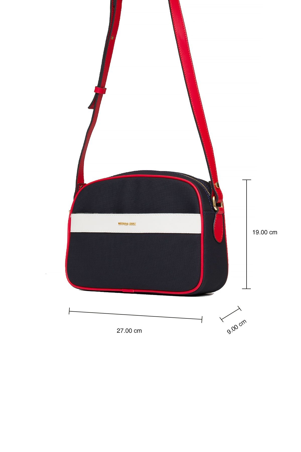 U.S. Polo Assn. US25249 Kadın Çapraz Çanta Lacivert - Kırmızı