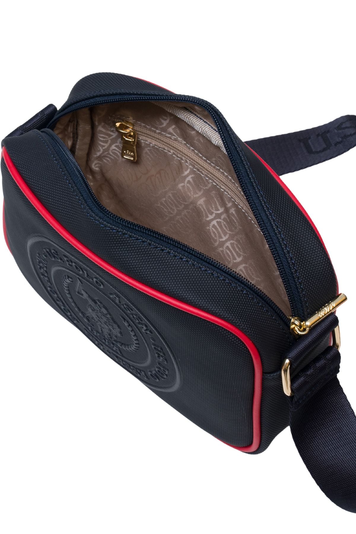 U.S. Polo Assn. US25275 Kadın Çapraz Çanta Lacivert - Kırmızı
