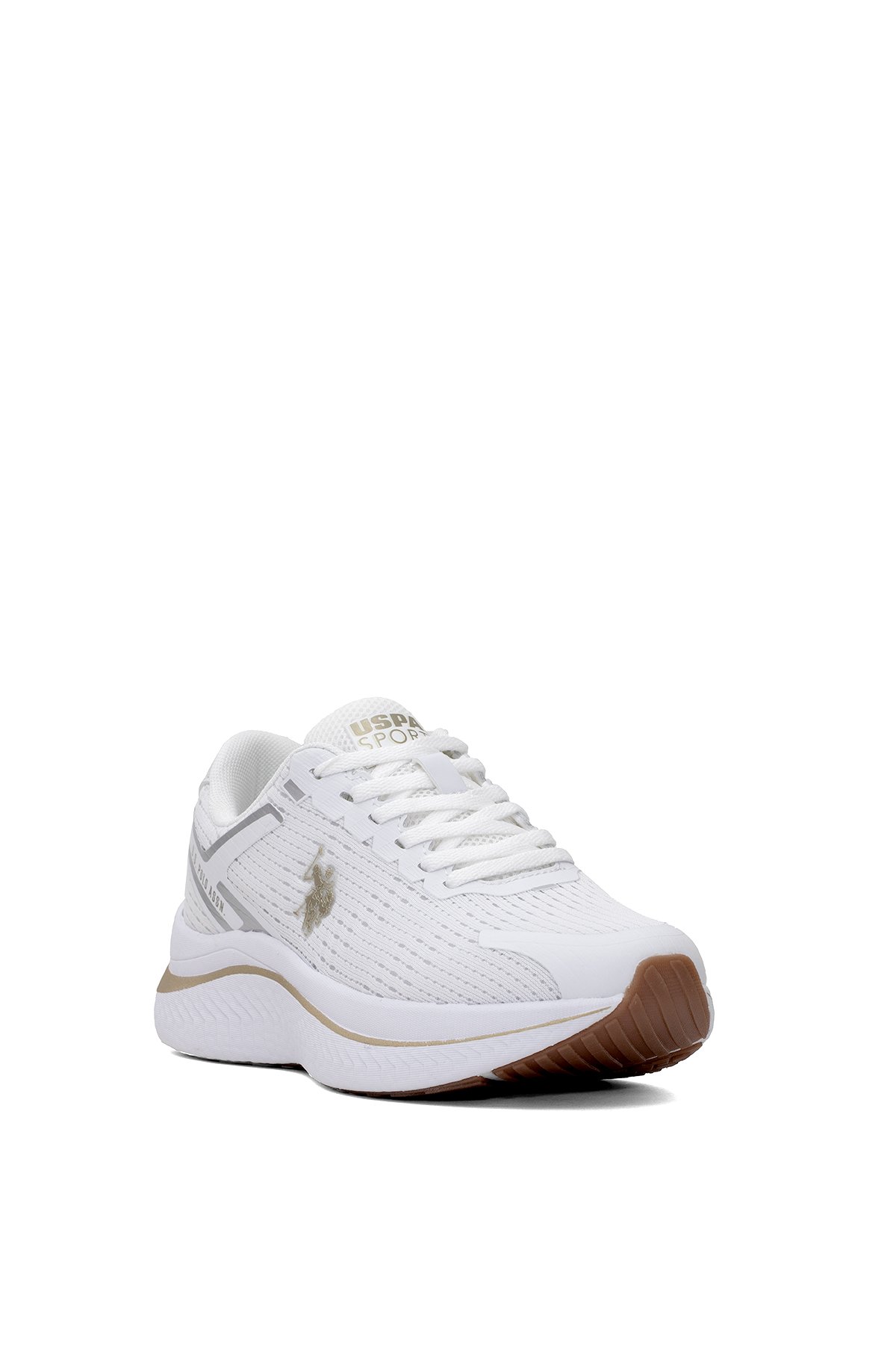 U.S. Polo Assn. 101938169 5M Genesis Wmn 5FX Kadın Koşu Ayakkabısı Beyaz - Altın