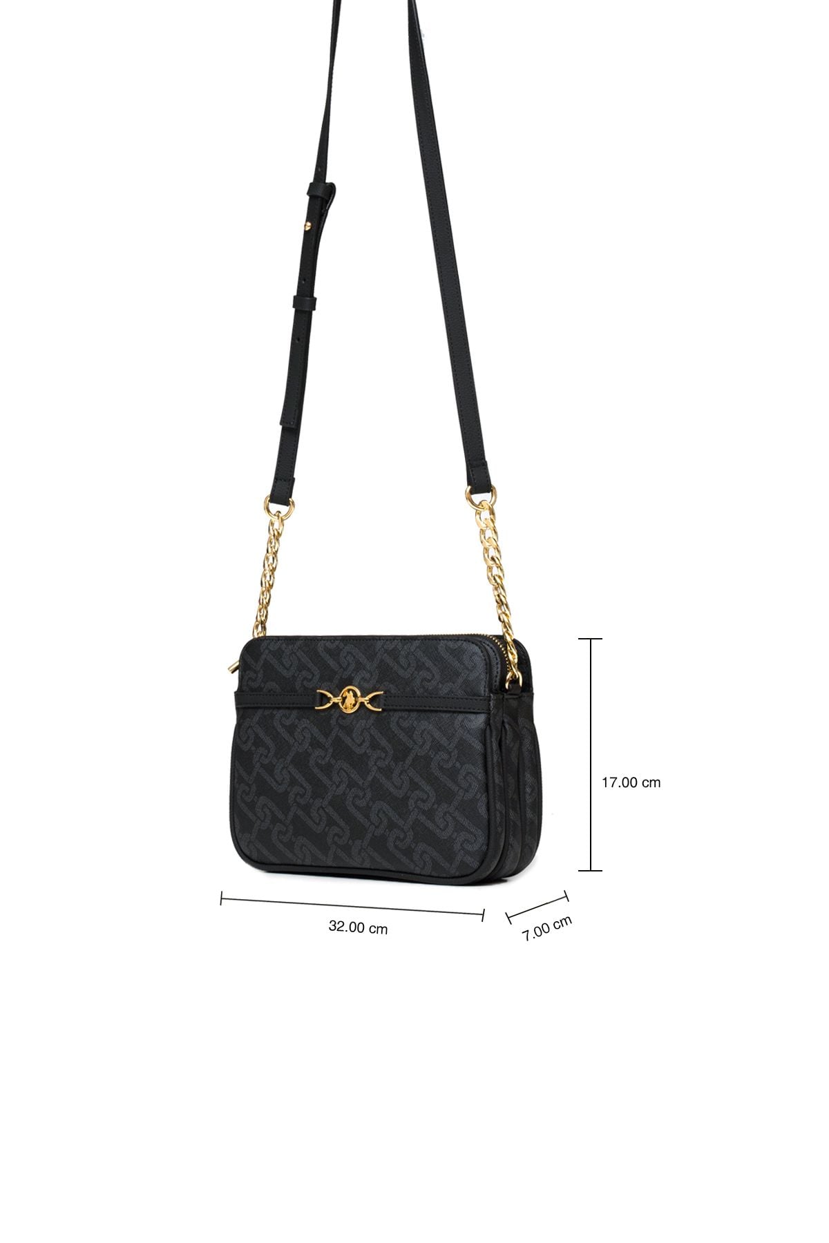 U.S. Polo Assn. US25109 Kadın Omuz Çantası Siyah