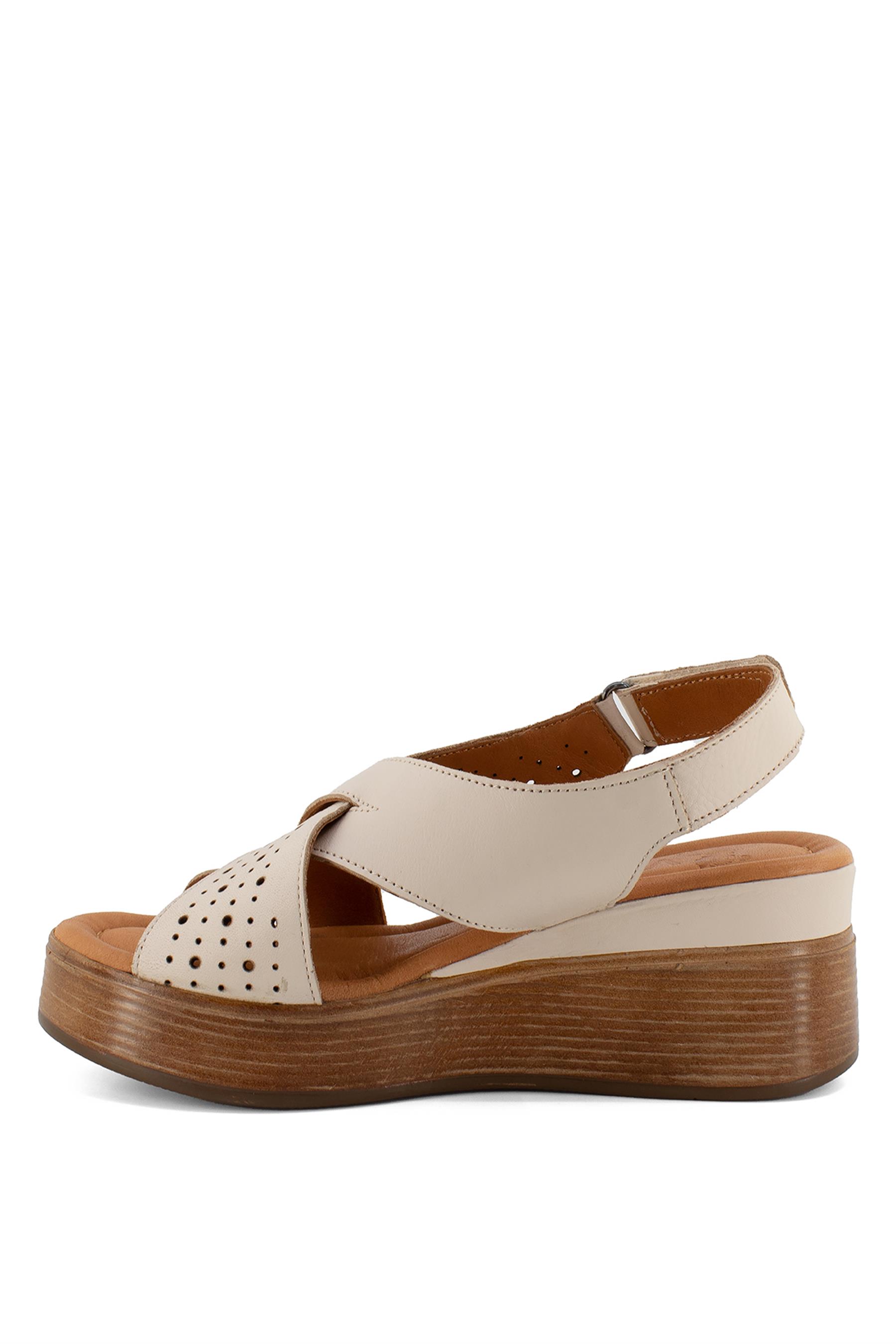 Venüs 2109910Y Kadın Hakiki Deri Sandalet Bej