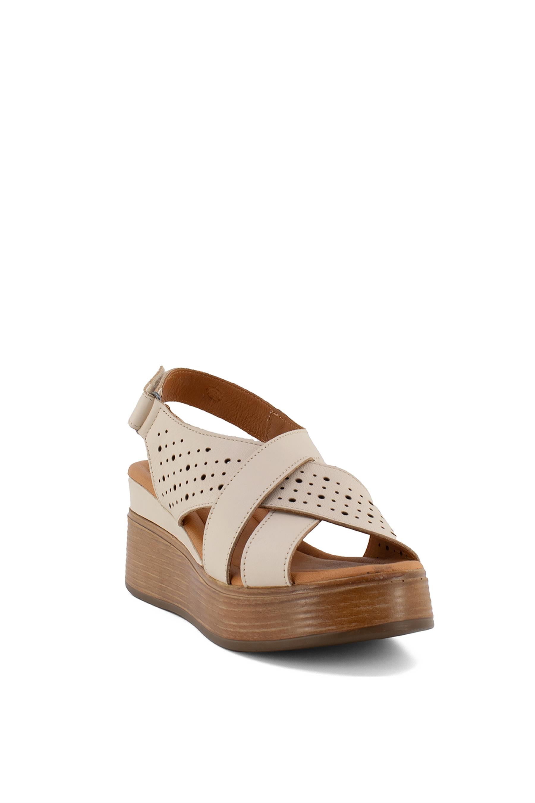 Venüs 2109910Y Kadın Hakiki Deri Sandalet Bej