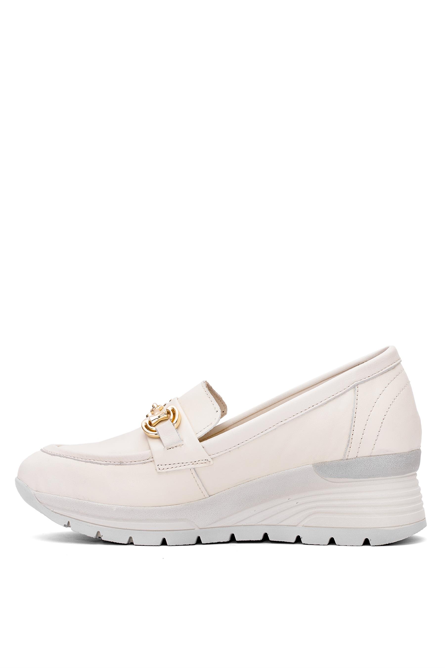 Venüs 2313054Y Kadın Hakiki Deri Airflow Dolgu Topuk Ayakkabı Bej