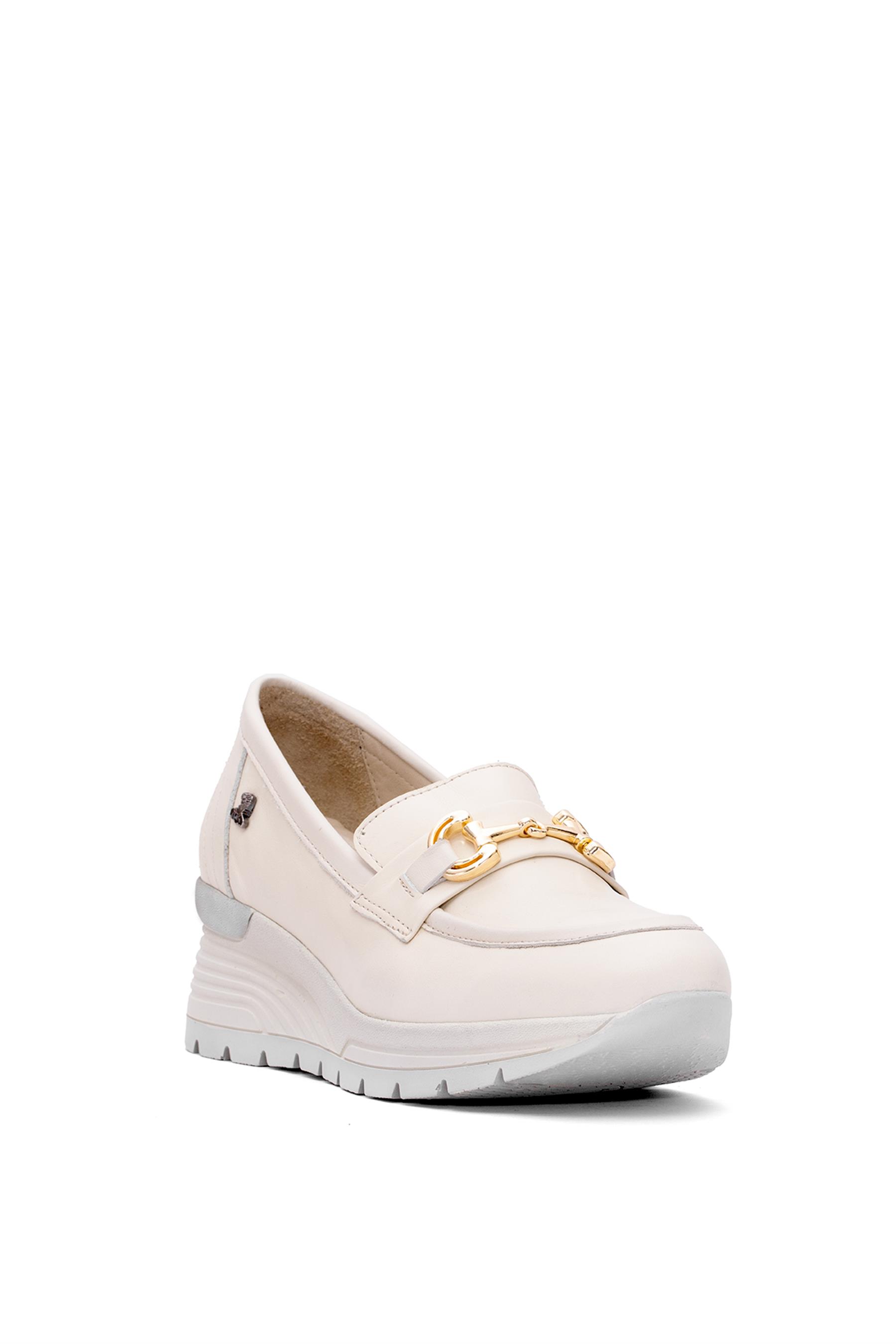 Venüs 2313054Y Kadın Hakiki Deri Airflow Dolgu Topuk Ayakkabı Bej