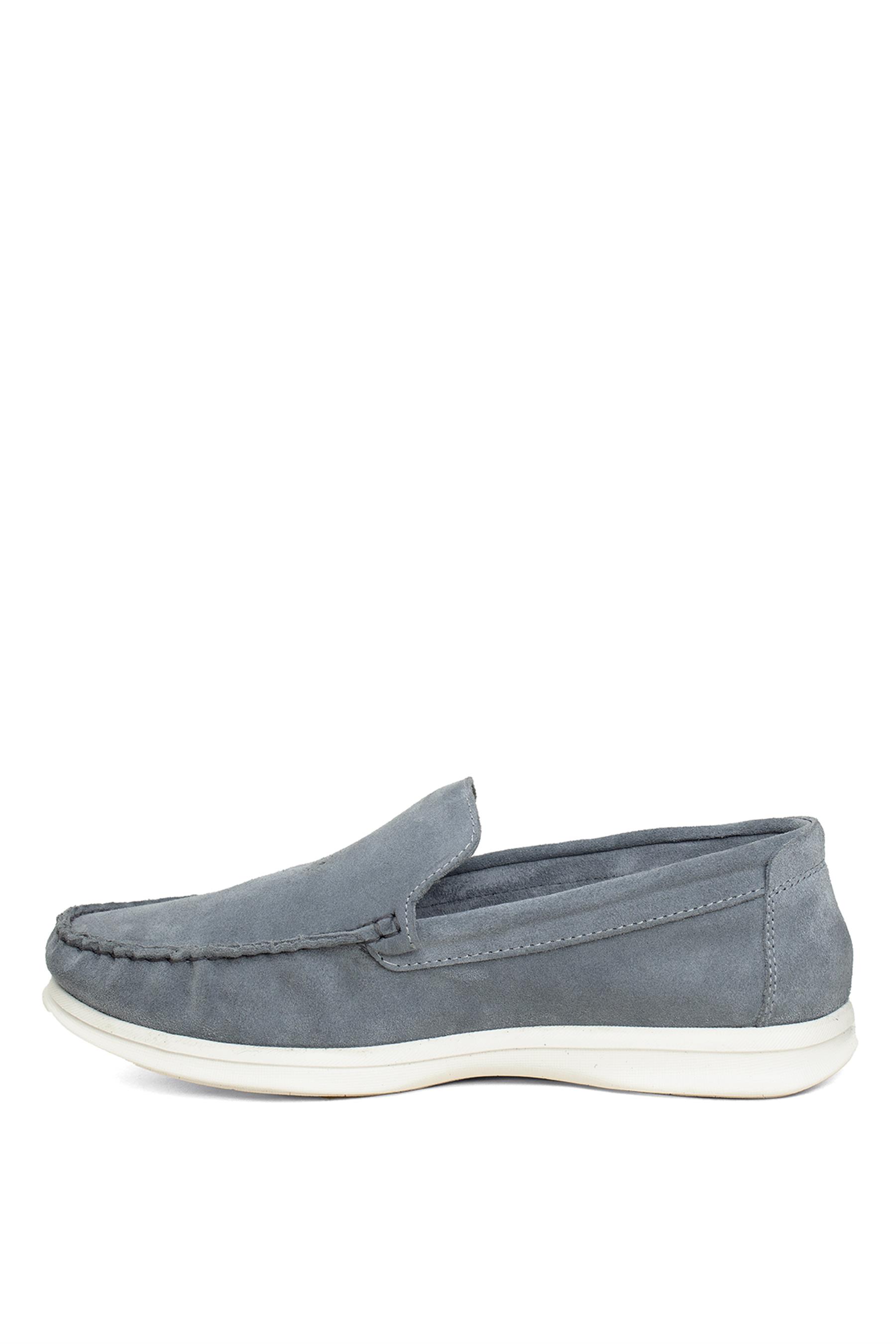 Voyager 6528S Erkek Hakiki Deri Casual Ayakkabı Gri