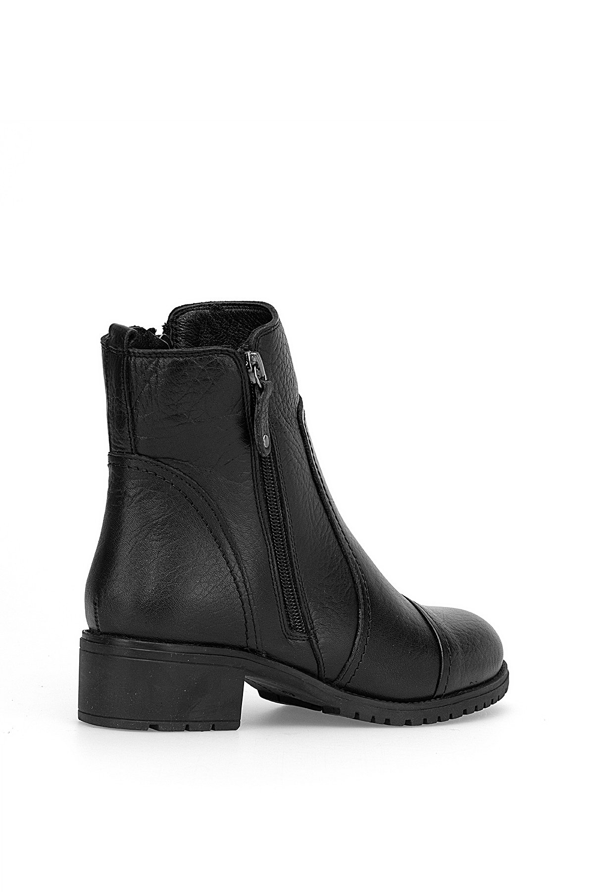 Voyager 7550 Kadın Hakiki Deri Klasik Bot Siyah