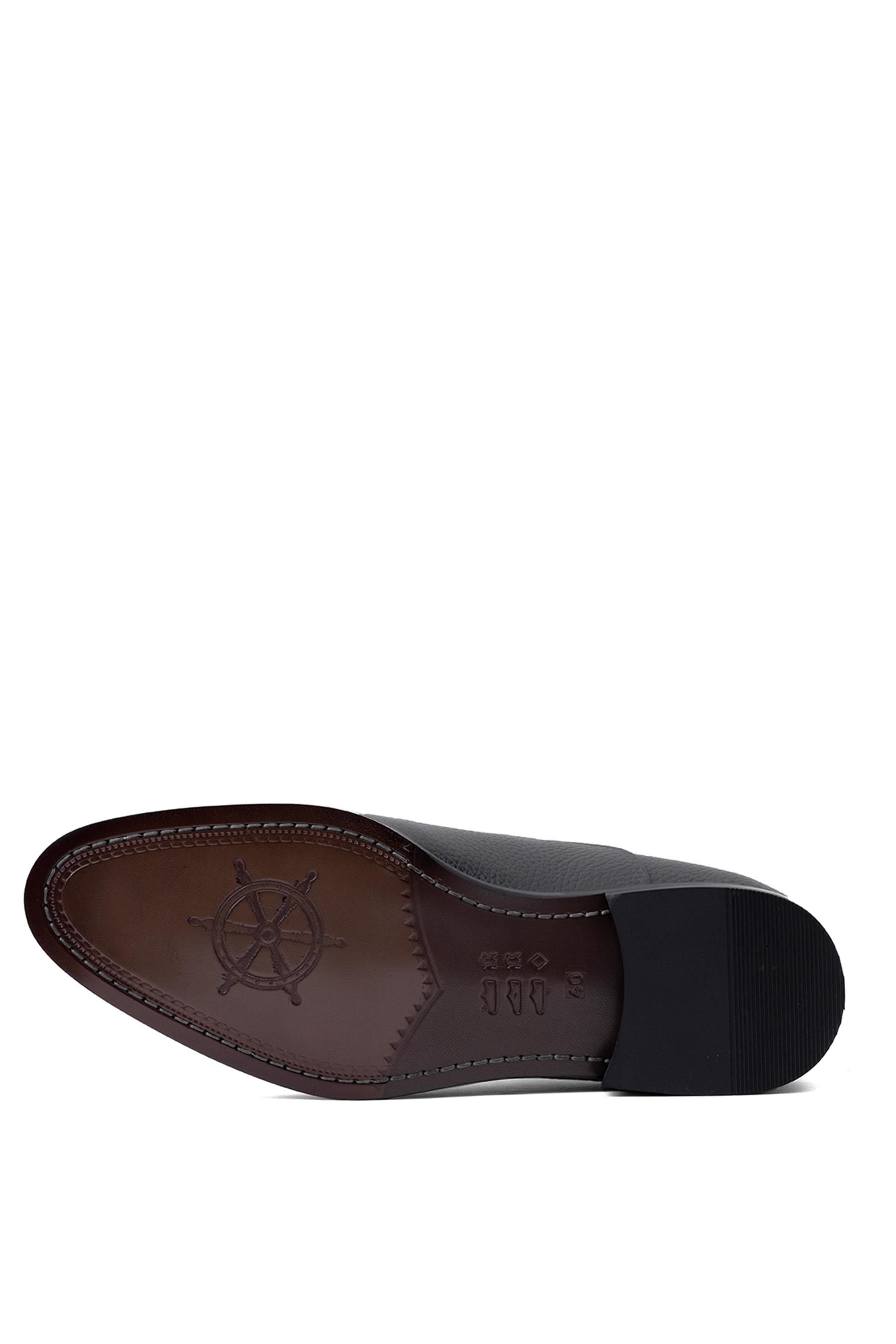 Voyager Y4005 Erkek Hakiki Deri Klasik Ayakkabı Siyah