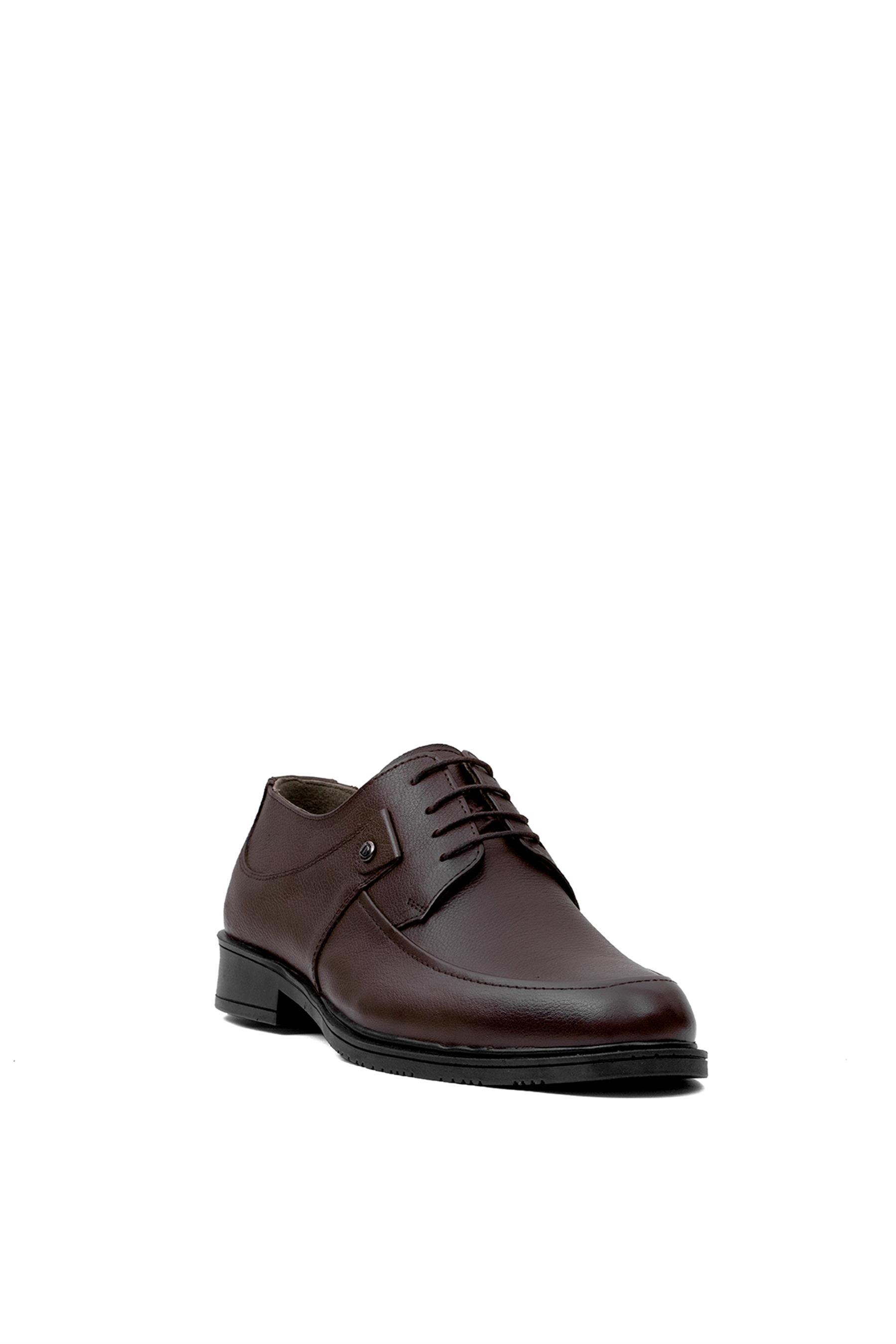 Voyager Y6324 Erkek Hakiki Deri Klasik Ayakkabı Kahverengi