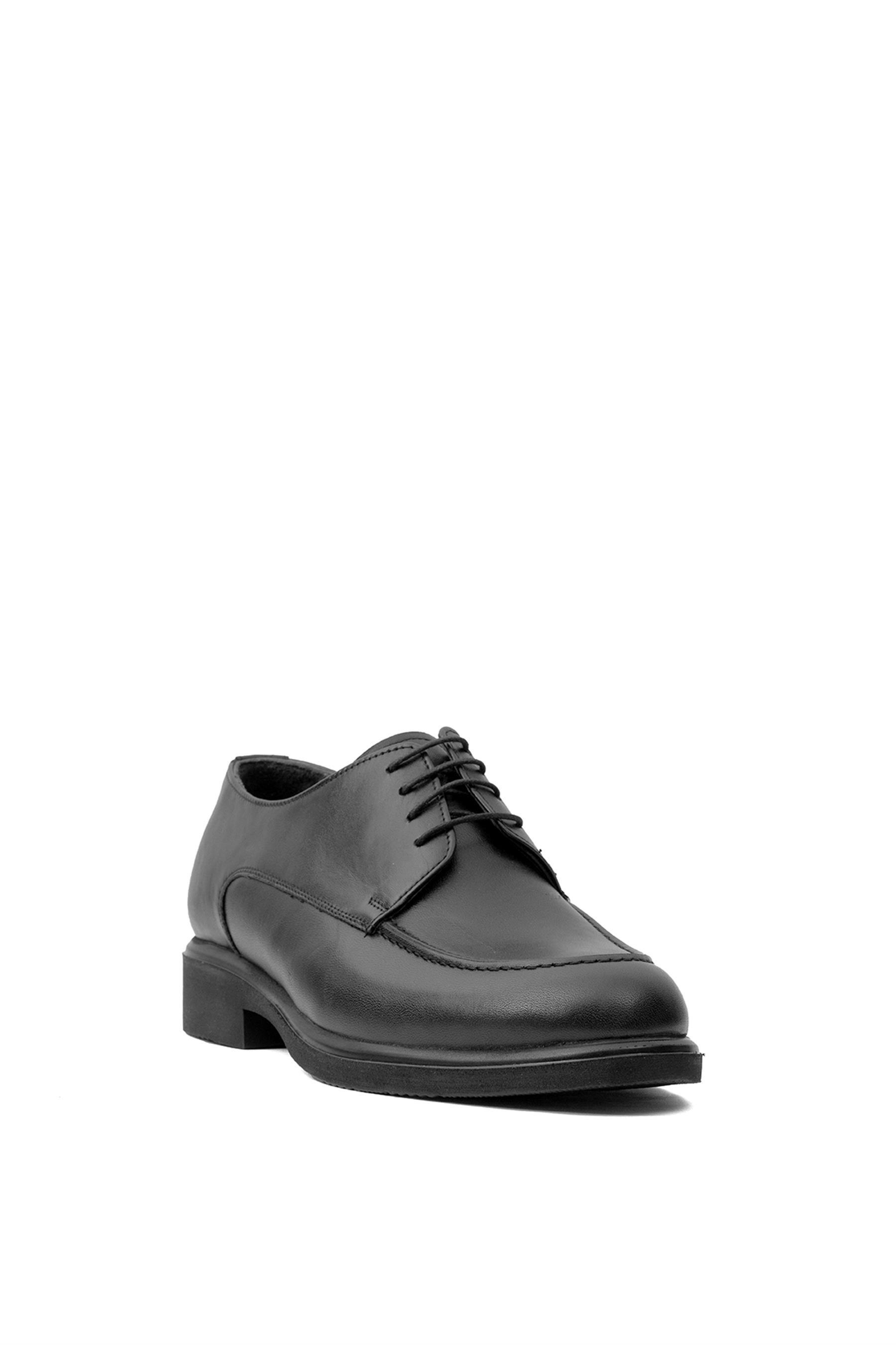 Voyager Y6328 Erkek Hakiki Deri Klasik Ayakkabı Siyah