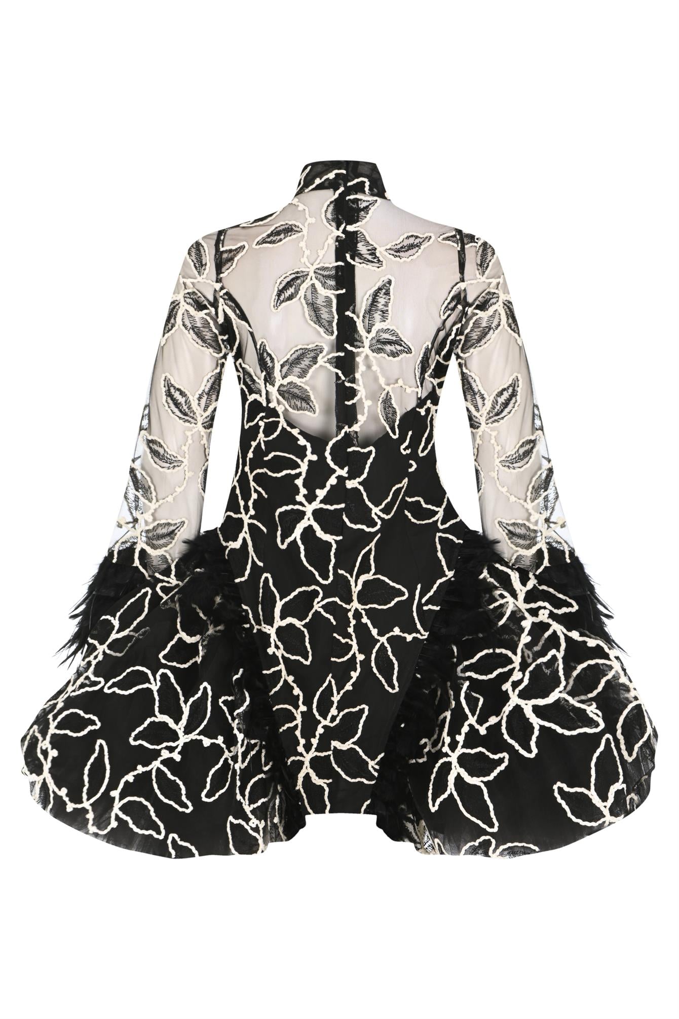Black White Elbise 