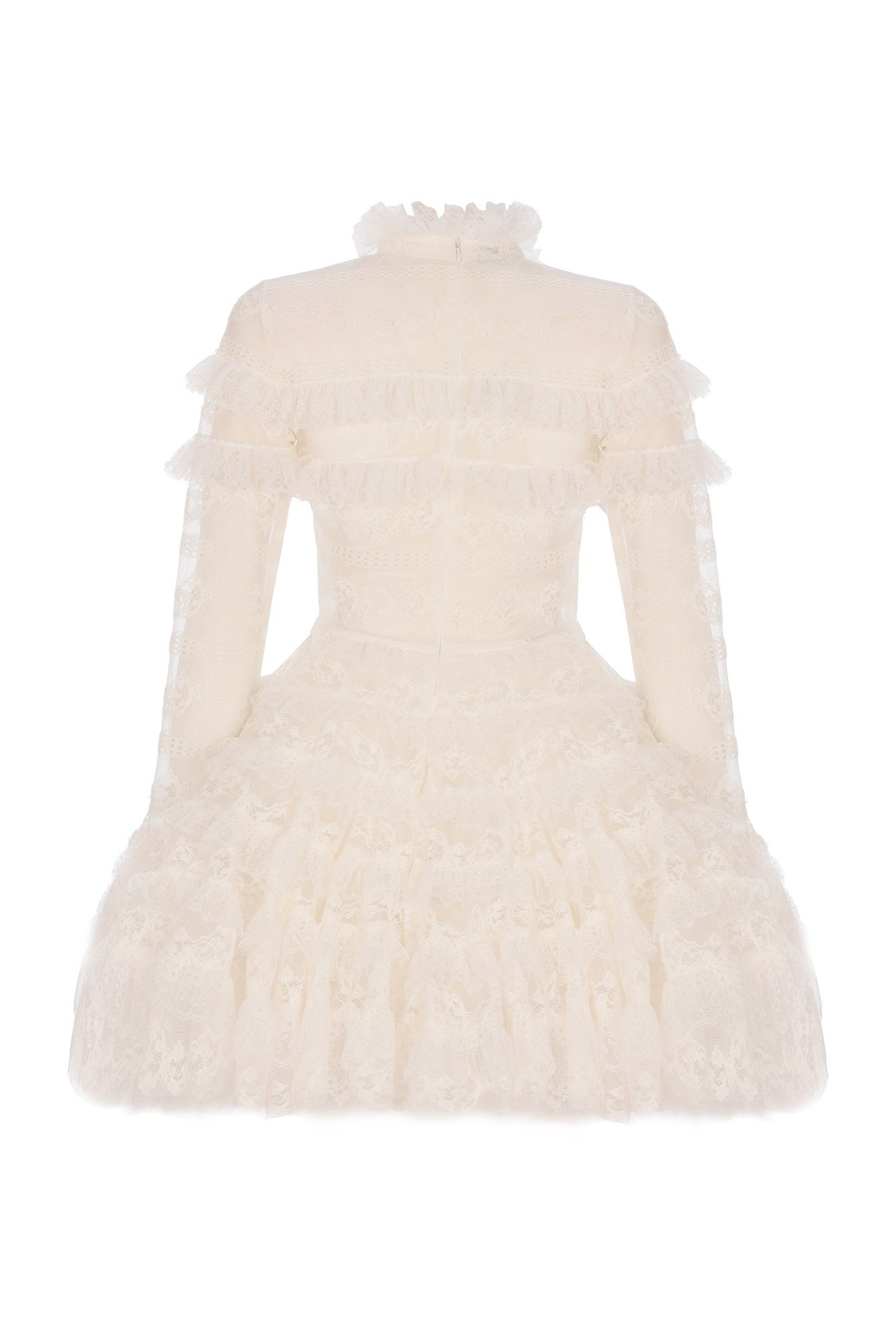 Dantel İşlemeli Whit Dress
