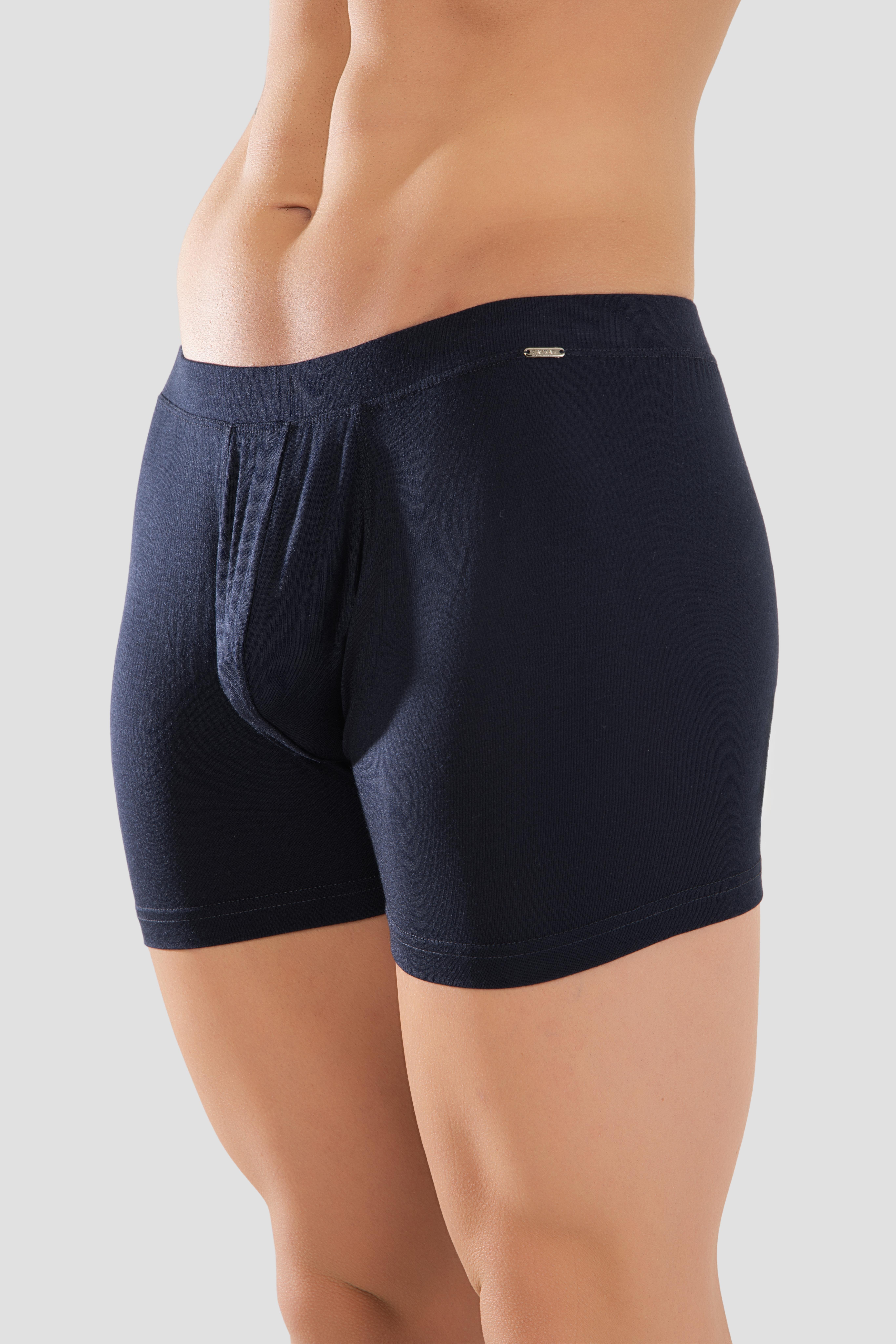 Erkek Mikro Modal Elestan Basic Boxer 1402 Lacivert