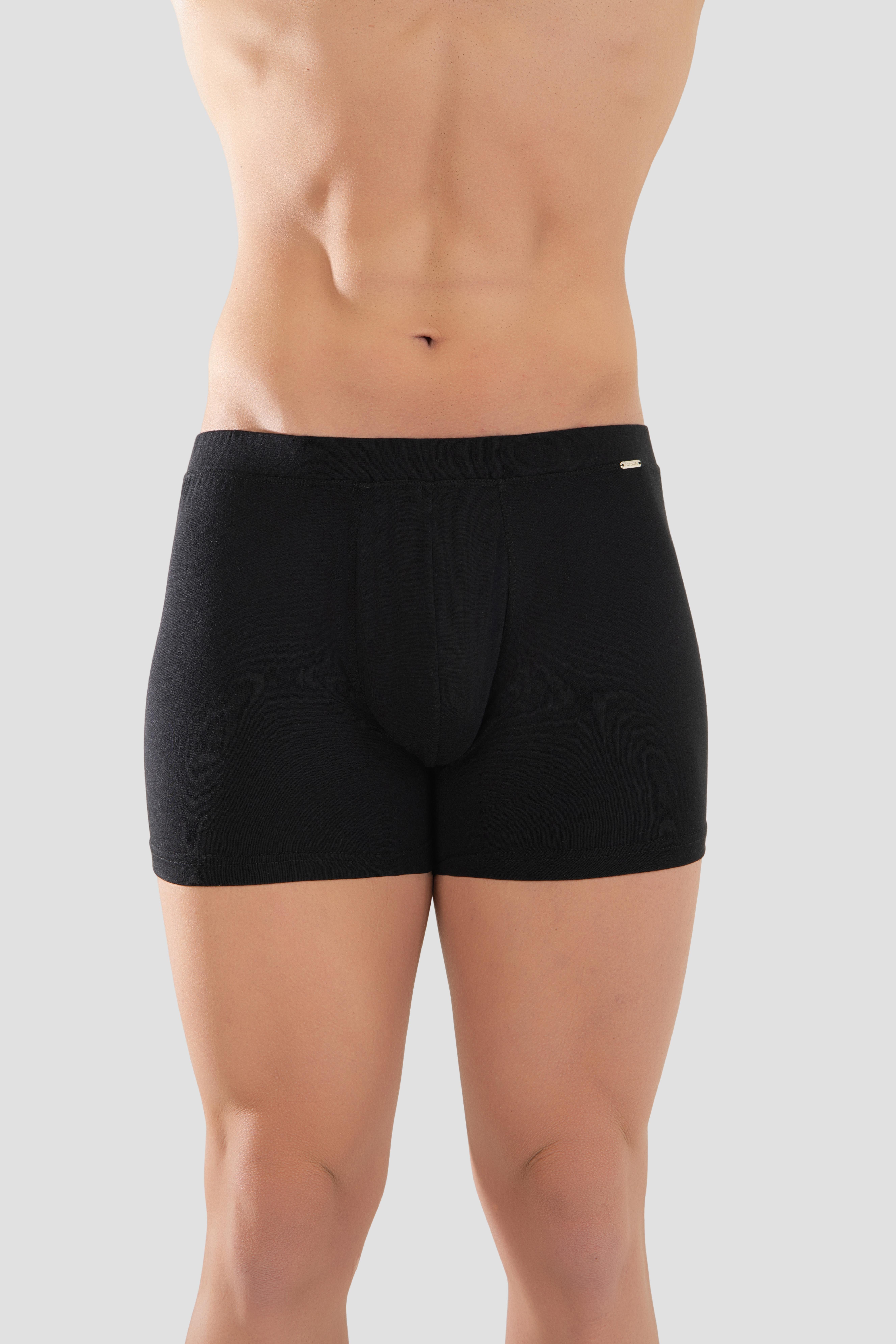 Erkek Mikro Modal Elestan Basic Boxer 1402 Siyah