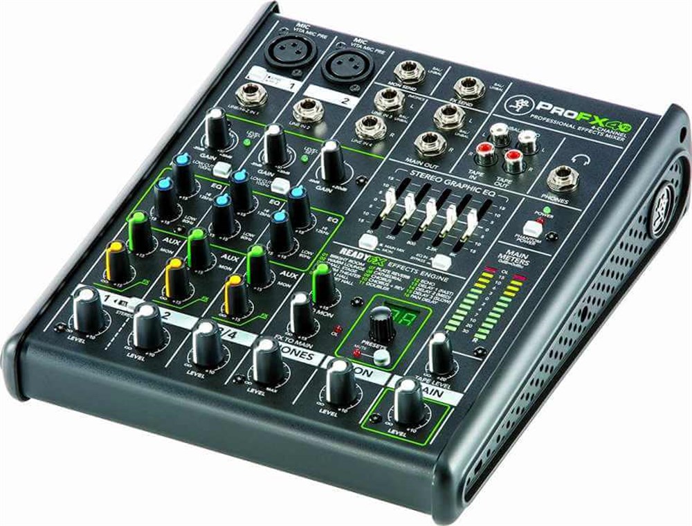 Mackie ProFX4 v2 4 Kanal 1 Aux Analog Mikser