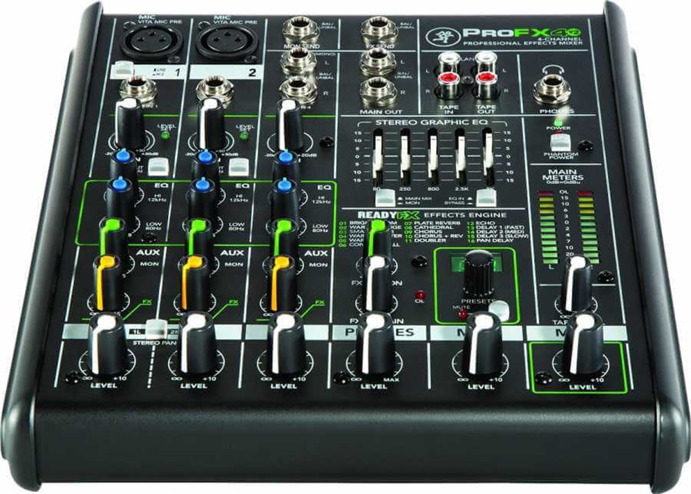 Mackie ProFX4 v2 4 Kanal 1 Aux Analog Mikser