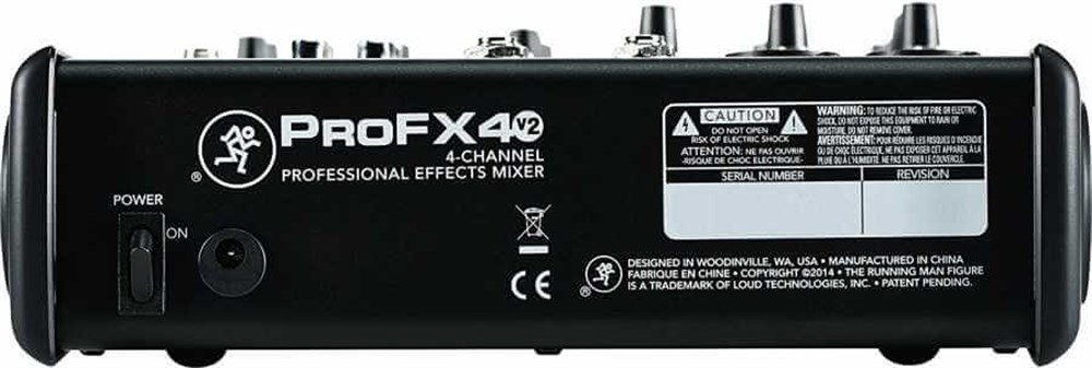 Mackie ProFX4 v2 4 Kanal 1 Aux Analog Mikser