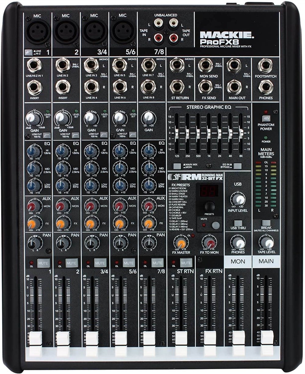 Mackie PROFX8 8 Kanallı Mikser