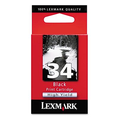 Lexmark 18C0034E - 34XL Numaralı Yüksek Kapasiteli Siyah Kartuş