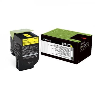 Lexmark 80C8SY0 - Sarı Toner