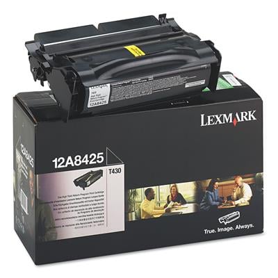 Lexmark 12A8425 - Yüksek Kapasiteli Siyah Toner
