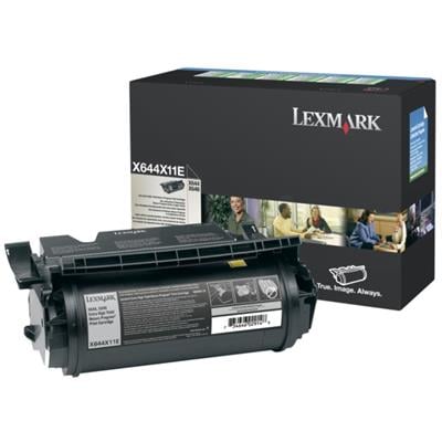 Lexmark X644X11E - Ekstra Yüksek Kapasiteli Siyah Toner