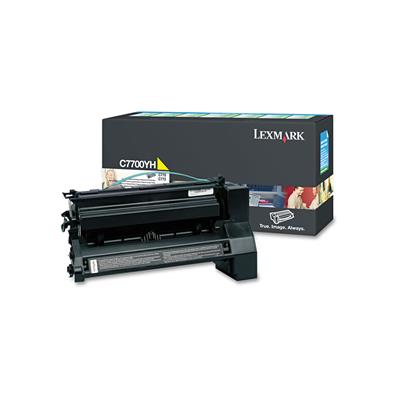 Lexmark C7700YH - Yüksek Kapasiteli Sarı Toner