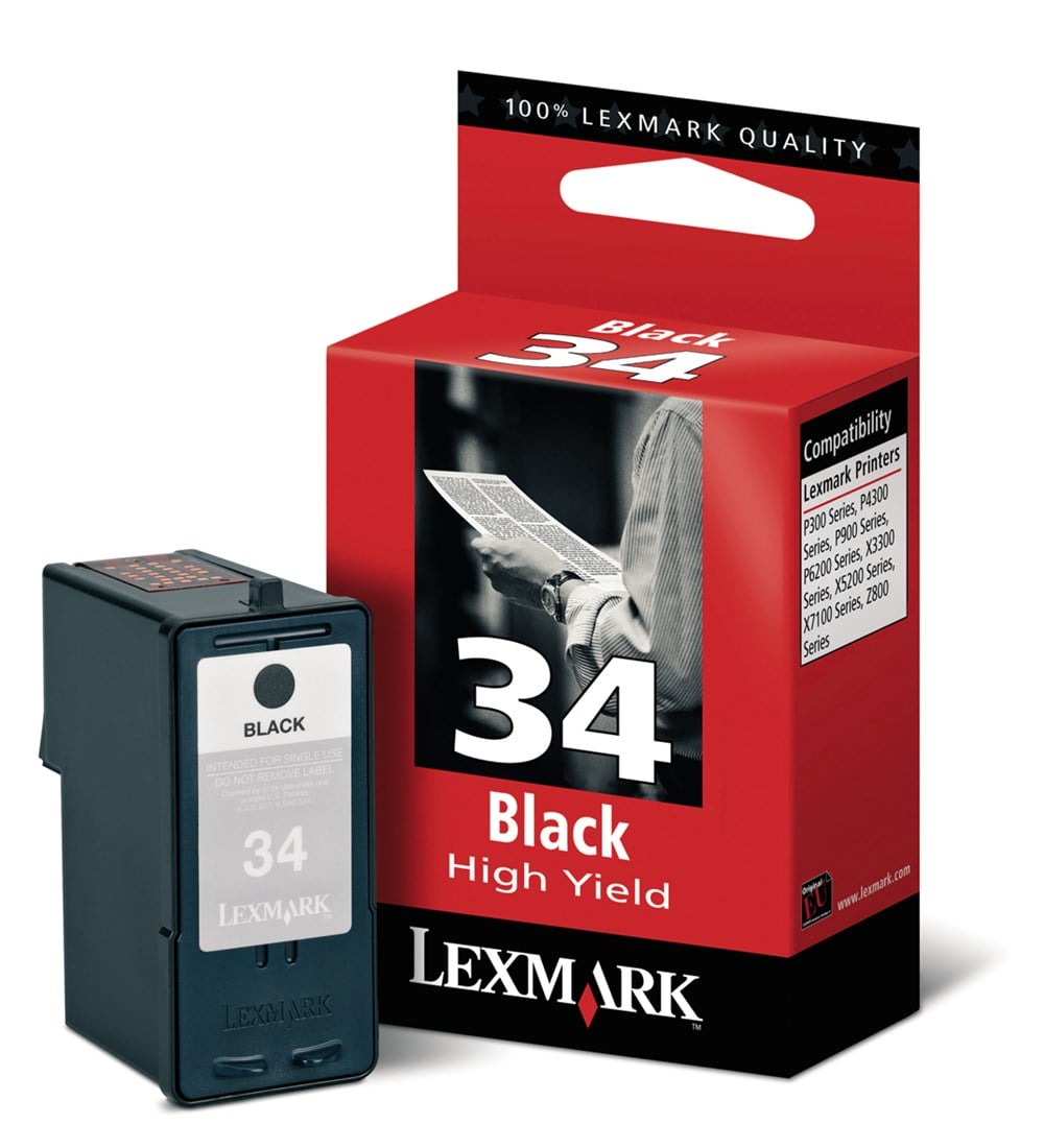 Lexmark 18C0034E - 34XL Numaralı Yüksek Kapasiteli Siyah Kartuş