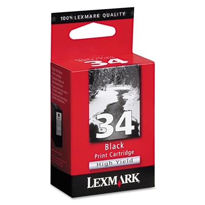 Lexmark 18C0034E - 34XL Numaralı Yüksek Kapasiteli Siyah Kartuş