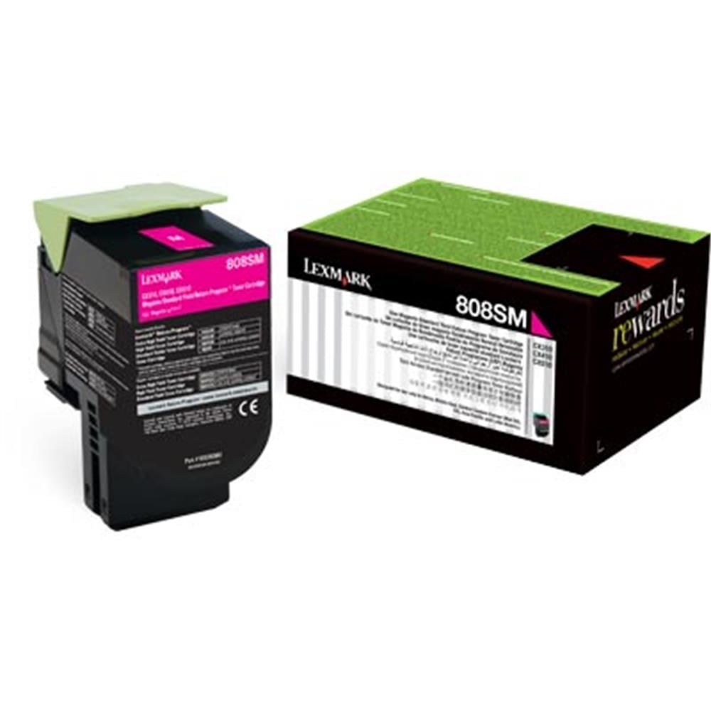 Lexmark 80C8SM0 - Kırmızı Toner