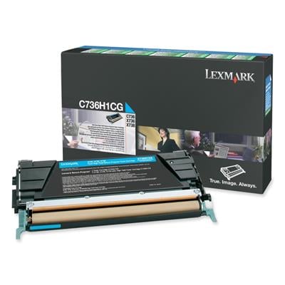 Lexmark C736H1CG - Yüksek Kapasiteli Mavi Toner