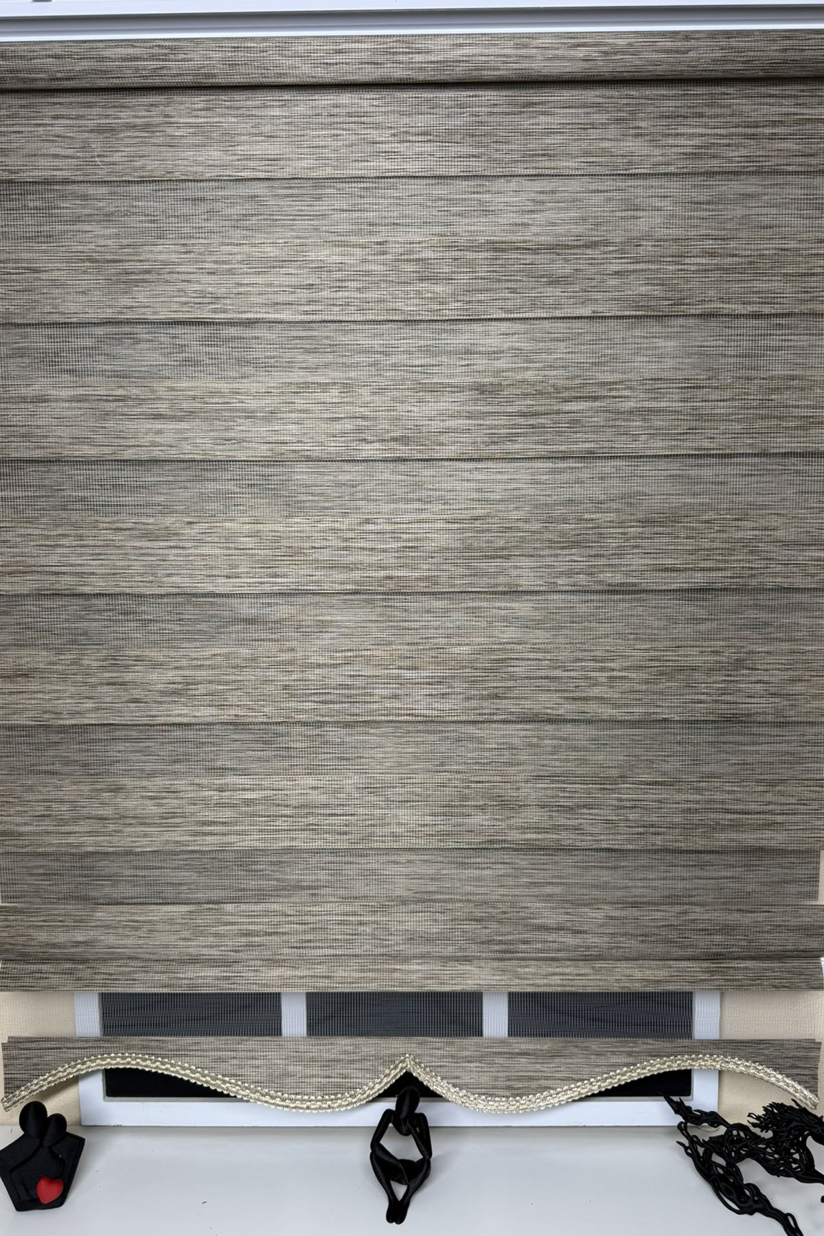 Zebra PerdelerStorBuradaStorBurada Bambu Zebra Stor Perde Kahverengi Alüminyum Kasalı Z-STB400V05