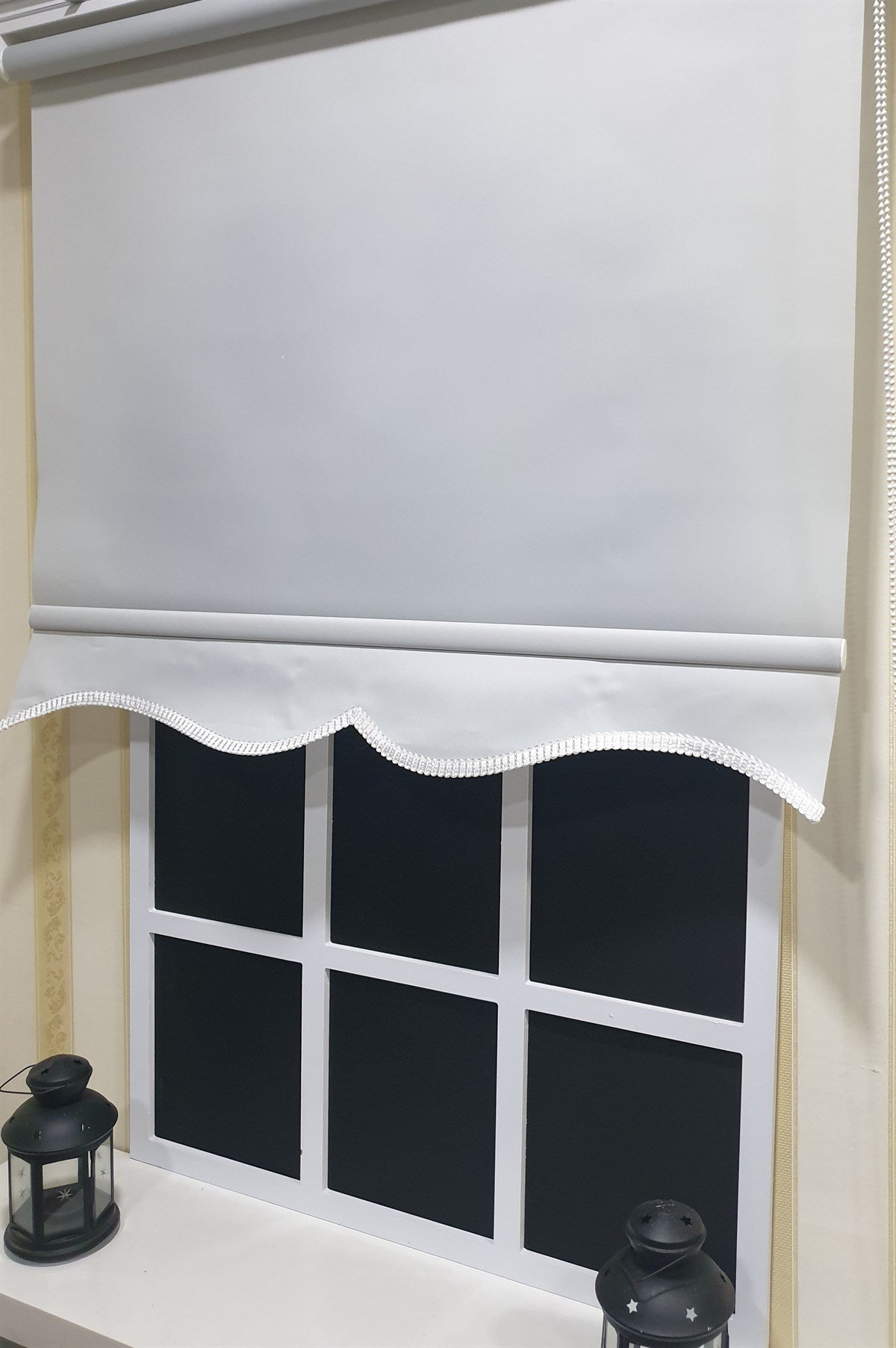 Düz Gri Stor Perde STB--5321