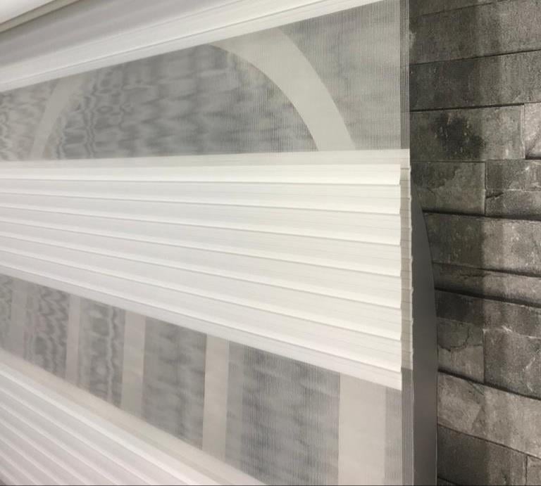 TİCİMAXStorBuradaPliseli Stor Zebra  Sert Plastik Kasalı Ekru Perde  STB481-PD