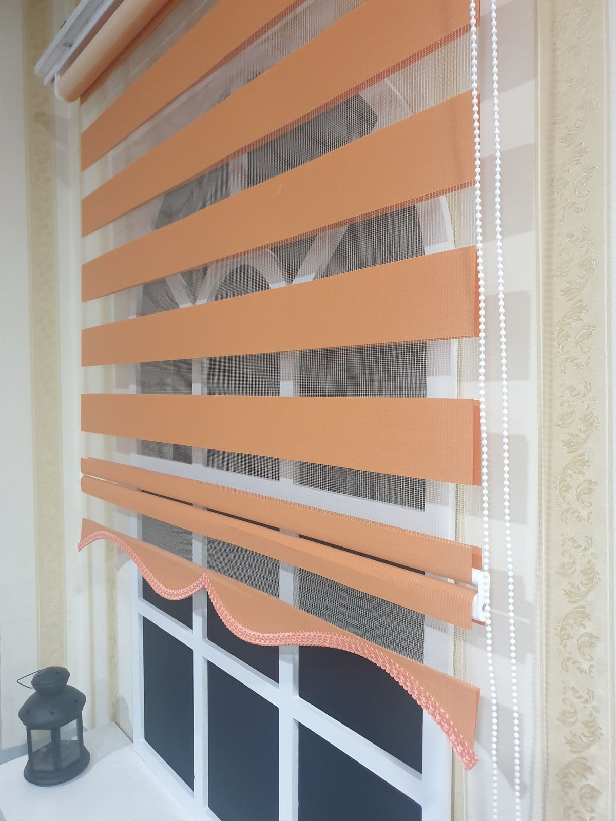 Zebra Stor Perde Turuncu Etek Dilimli STB 400 V22