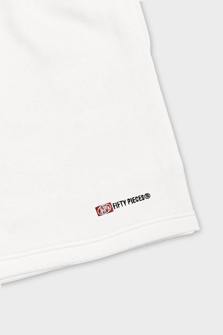 Beyaz Bermuda Jogger Şort