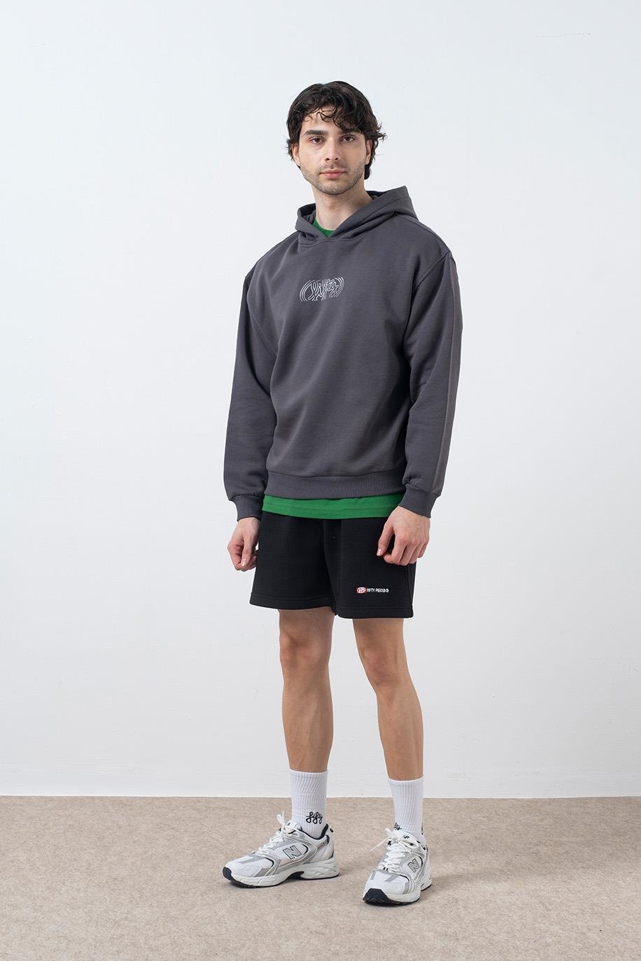 Men's Drop Shoulder Back Printed Hoodie