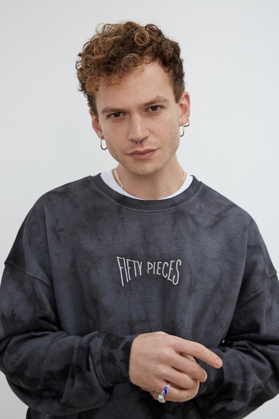 Men's Tie Dyed Oversized Sweatshirt