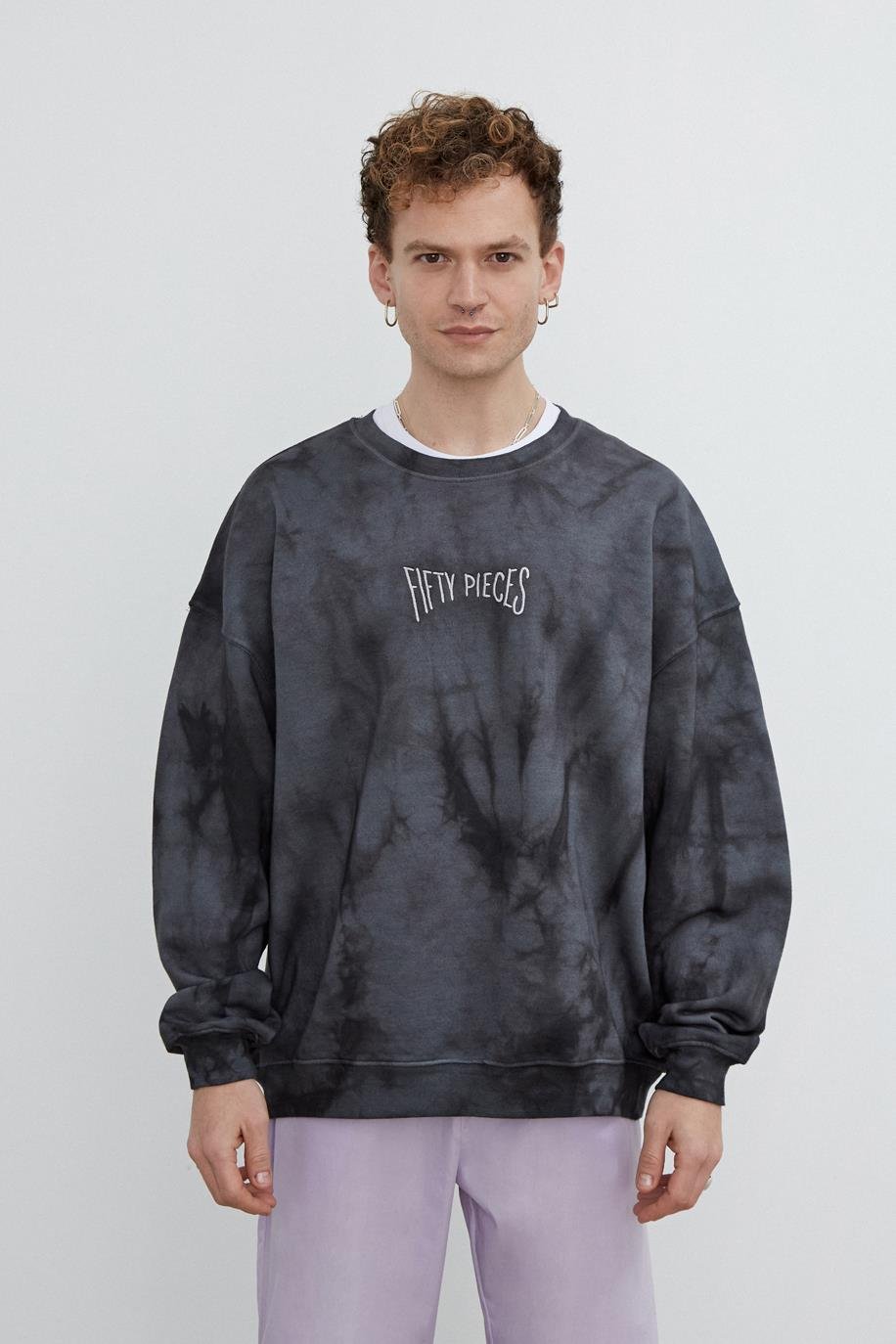 Men's Tie Dyed Oversized Sweatshirt