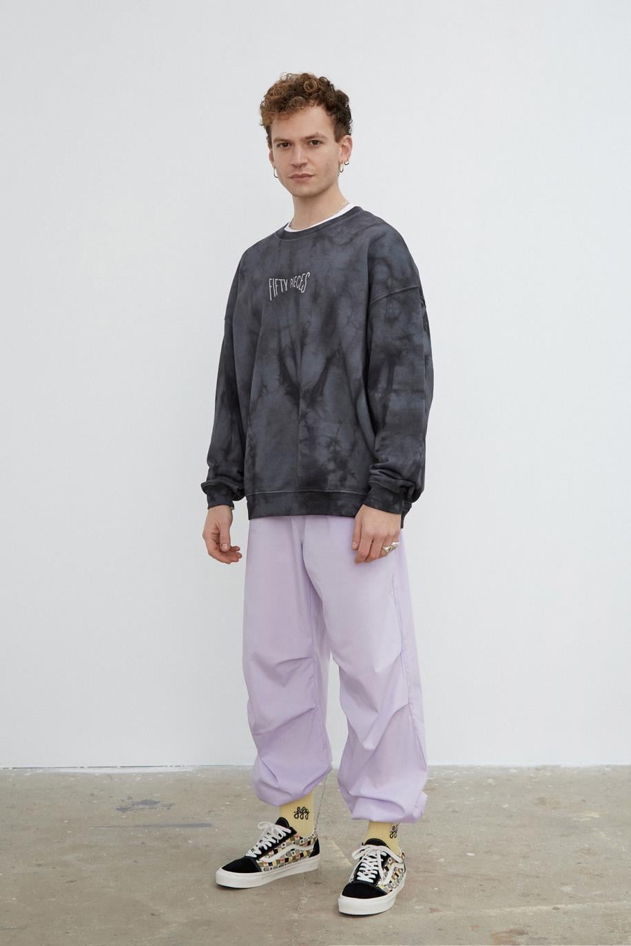 Men's Tie Dyed Oversized Sweatshirt
