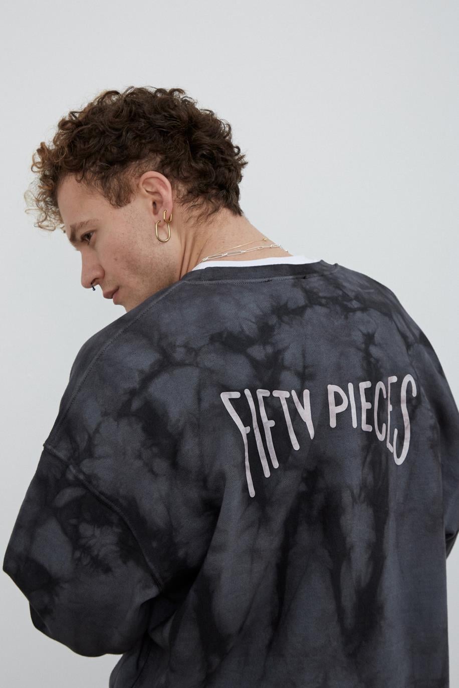 Men's Tie Dyed Oversized Sweatshirt