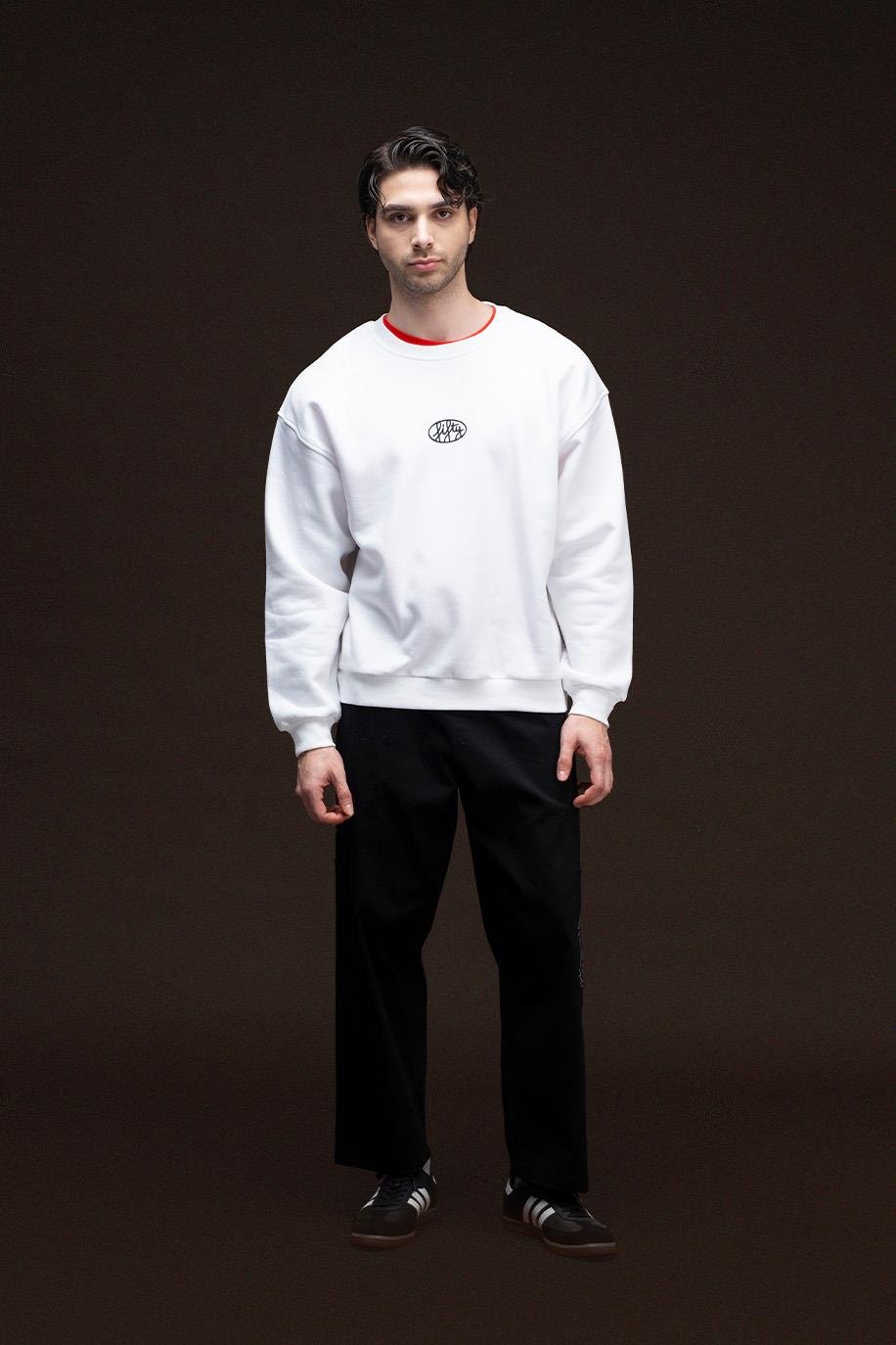 Men's Drop Shoulder Back Printed Sweatshirt