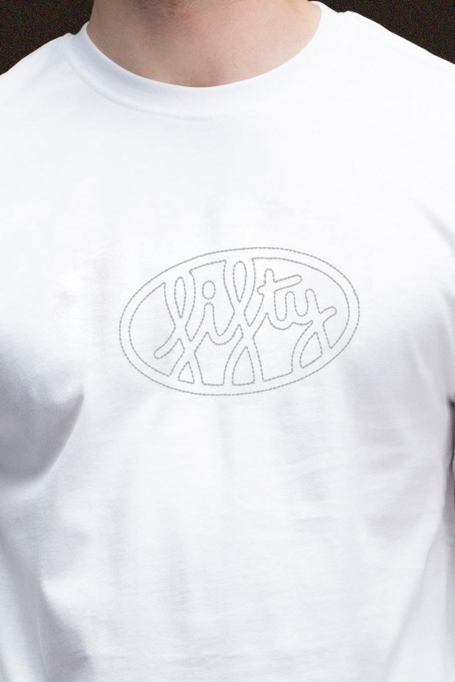 Erkek Beyaz Uzun Kollu T-Shirt