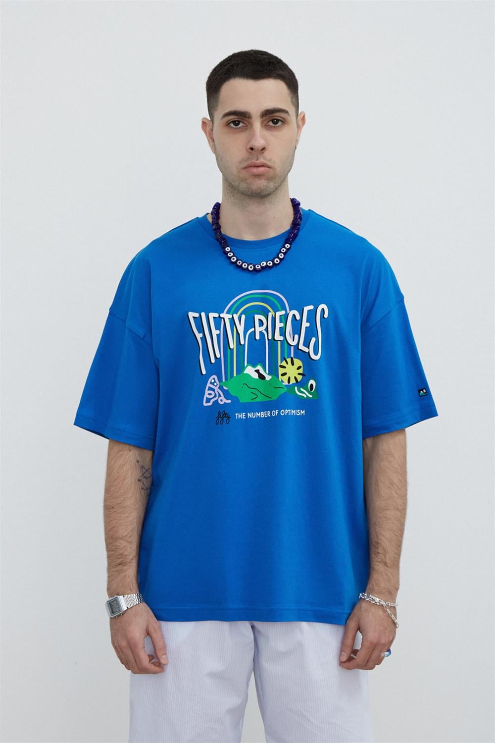 ERKEK DÜŞÜK OMUZLU T-SHIRT