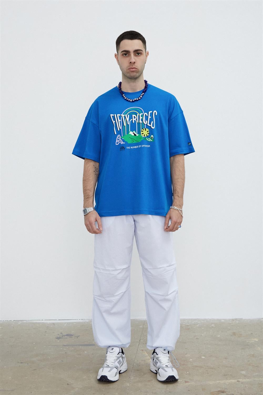 ERKEK DÜŞÜK OMUZLU T-SHIRT